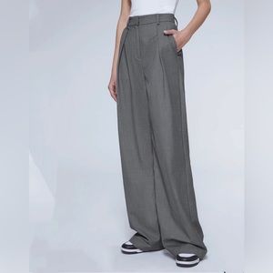 Oversized pants , Wide leg , high waisted